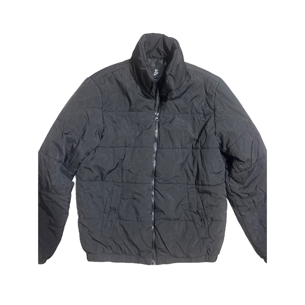 Art Class Boys Black Puffer Jacket XXL 18 Full Zip Quilted Outerwear Coat